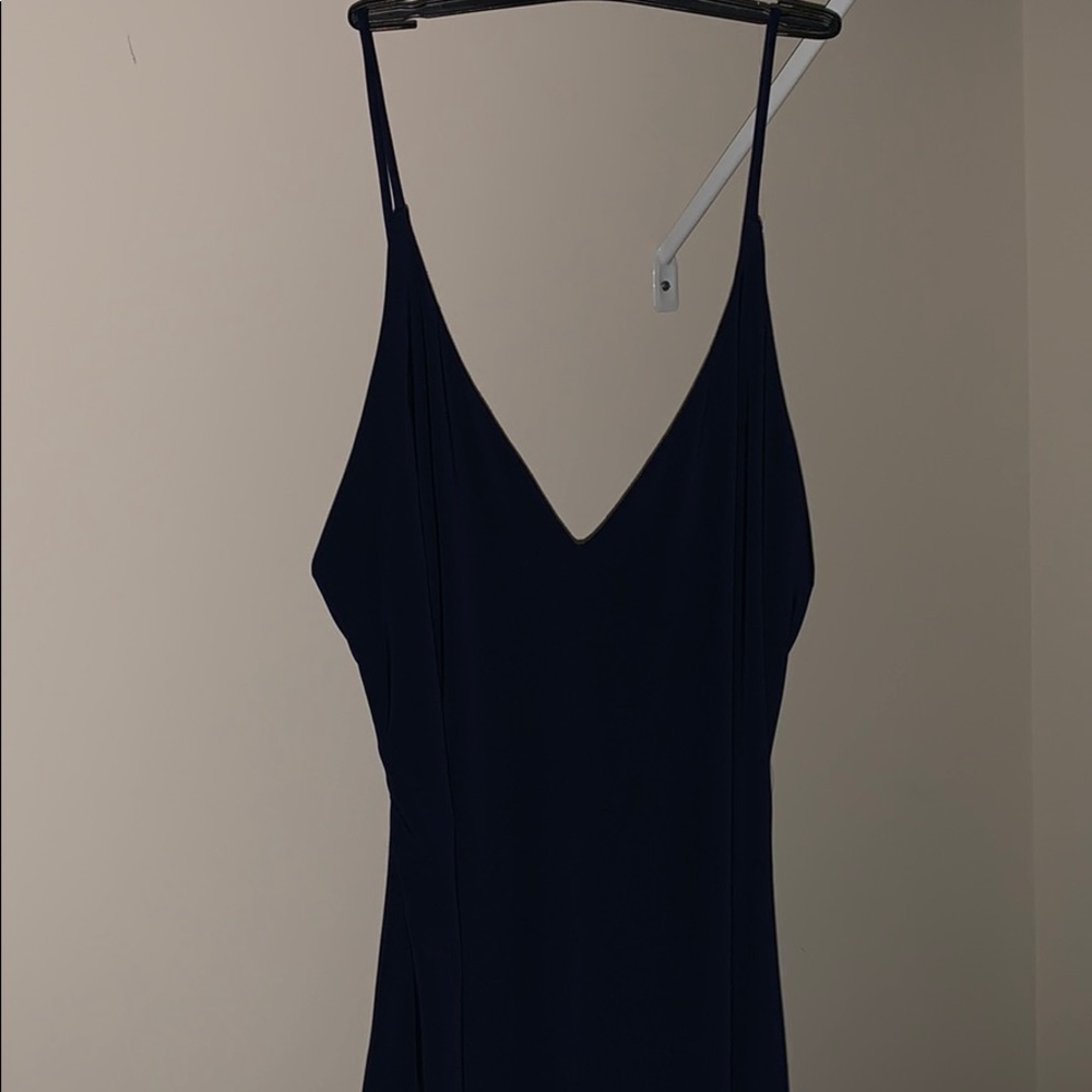 fashion nova navy blue tight dress